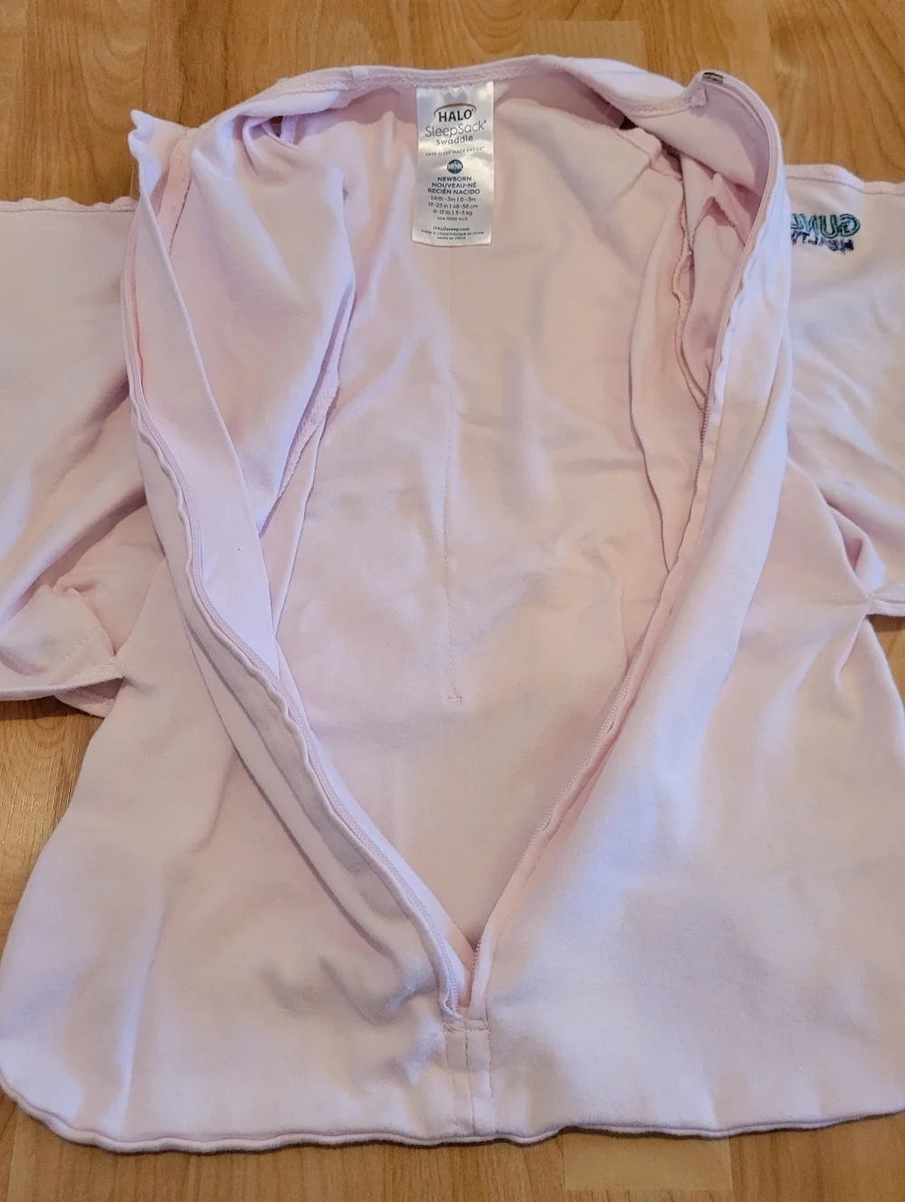 Halo Sleep Sack Swaddle Cotton Pink Newborn 0-3 Months